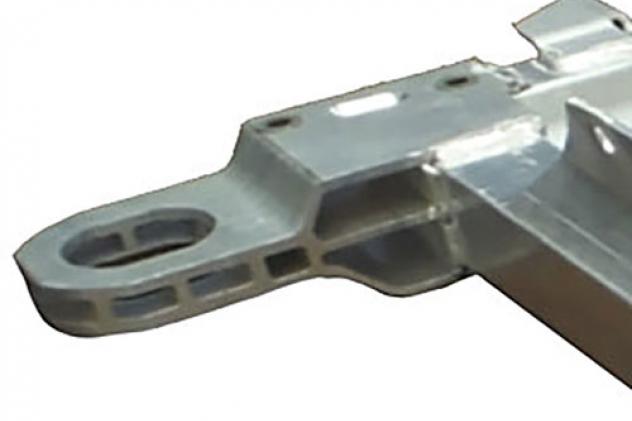 Extruded aluminum rear mount